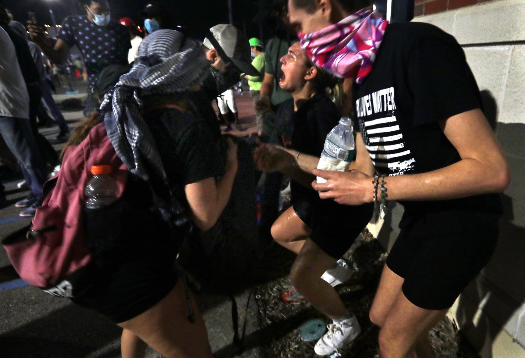 Protest returns to Ferguson to mark George Floyd death